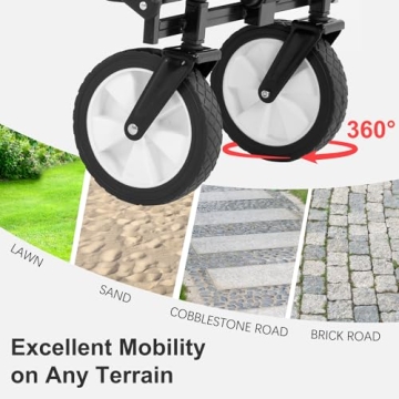 PayLessHere Collapsible Wagon for Beach Camping and More