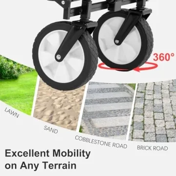 PayLessHere Collapsible Wagon for Beach Camping and More