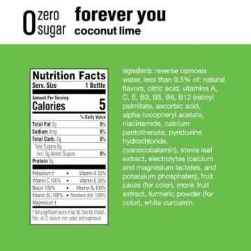 Vitaminwater Zero Nutrient Enhanced Coconut-Lime 12 Pack