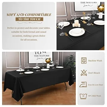 10 Premium Black Tablecloths for Any Occasion - Elegant & Durable