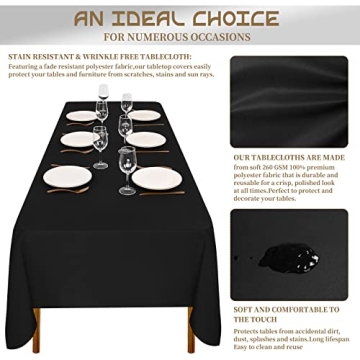 10 Premium Black Tablecloths for Any Occasion - Elegant & Durable