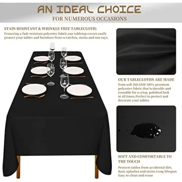 10 Premium Black Tablecloths for Any Occasion - Elegant & Durable