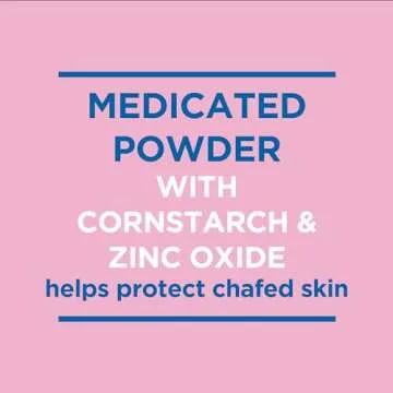 Caldesene Medicated Protecting Body Powder with Zinc Oxide and Cornstarch, Talc Free, 5 Oz