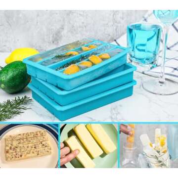 Webake Silicone Ice Cube Trays for Water Bottles