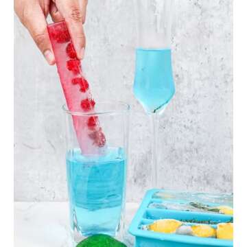 Webake Silicone Ice Cube Trays for Water Bottles