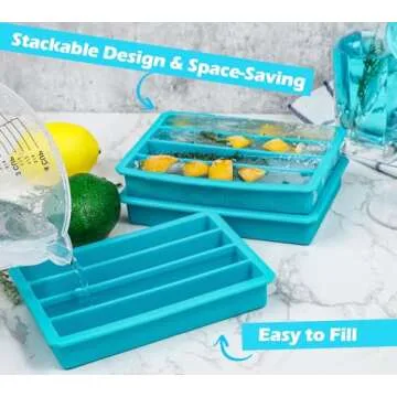 Webake Silicone Ice Cube Trays for Water Bottles