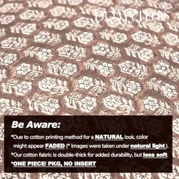 DOMVITUS Floral Pillow Cover 20x20 - High-Quality Decorative