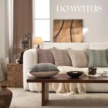 DOMVITUS Floral Pillow Cover 20x20 - High-Quality Decorative