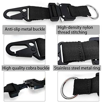 Durable Tactical Key Chains for Men with Quick Release