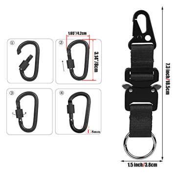 Durable Tactical Key Chains for Men with Quick Release