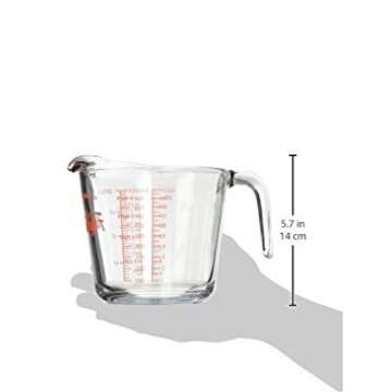 Anchor Hocking Fire-King Measuring Cup, Glass, 4-Cup