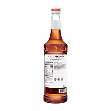 Monin - Cinnamon Bun Syrup, Smooth and Sweet Cinnamon Flavor, Great for Frozen Coffees, Cocoas, & Cocktails, Vegan, Non-GMO, Gluten-Free (750 ml)
