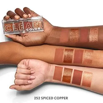 Vibrant Clean Vegan Spiced Copper Eyeshadow for All Skin Types