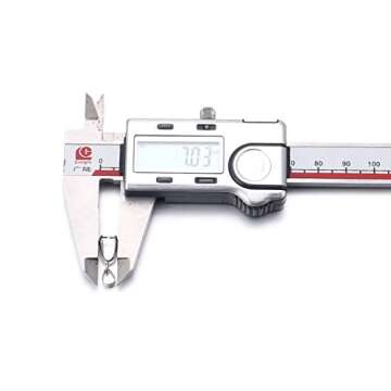 Linsoir Beads Metal Pinch Clip Bail Bead Pendant Connector Jewelry Findings Rhodium Plated 7X20mm Pack of 50