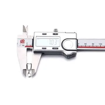 Linsoir Beads Metal Pinch Clip Bail Bead Pendant Connector Jewelry Findings Rhodium Plated 7X20mm Pack of 50