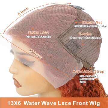 Ginger Lace Front Wig - HD Human Hair, Vibrant Style