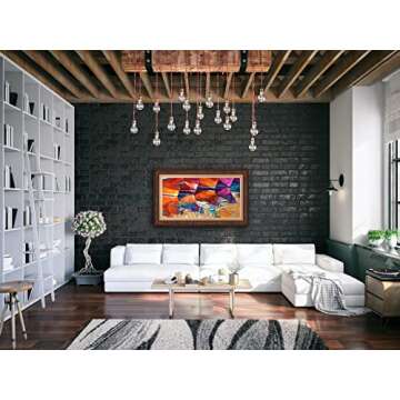 Deco TV Frames Burlwood: Art for Samsung The Frame TV