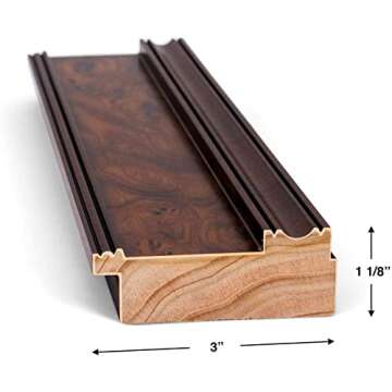 Deco TV Frames Burlwood: Art for Samsung The Frame TV