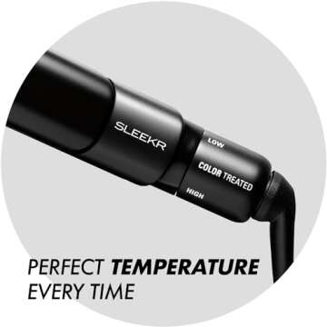 Sam Villa SLEEKR Professional Ceramic Tourmaline Ionic Flat Iron Hair Straightener With Precision Heat Control