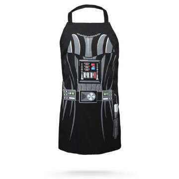 Star Wars Darth Vader Adjustable Black Cotton Apron