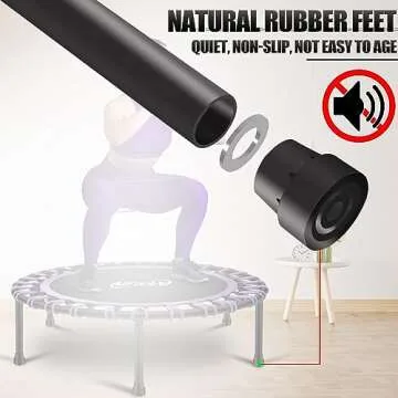 Newan 40" Silent Mini Trampoline for Adults-330 lbs