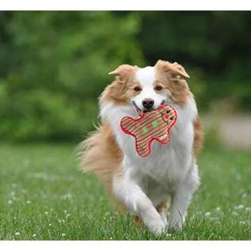 Legendog 3 Pcs Christmas Dog Squeak Toys, Plush Pet Toy for Small to Medium Dogs, Santa, Reindeer, Snowman, Teething & Dental Health, 3 Count, 7.87 x 5.12 Inches