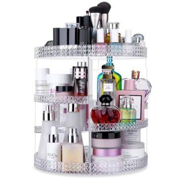 Awenia Rotating Makeup Organizer - Adjustable Storage Solution