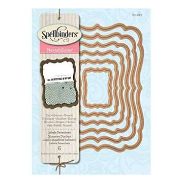Spellbinders Nestabilities Labels Seventeen Cutting Dies