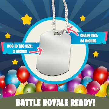 Podzly Military Dog Tags for Parties - 24 Pack