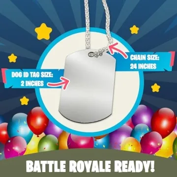 Podzly Military Dog Tags for Parties - 24 Pack