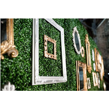 DearHouse 8-Piece Artificial Boxwood Panels for Indoor, Outdoor Decor