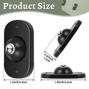 Honoson 16 Pcs Self Adhesive Caster Wheels Appliance Rollers Appliance Sliders for Kitchen Appliance...