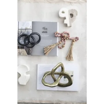 Gold Abstract Metal Figurine for Stylish Home Decor