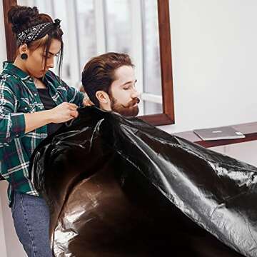 100 Disposable Waterproof Hair Dye Salon Capes - 51.2x36.2 Inch