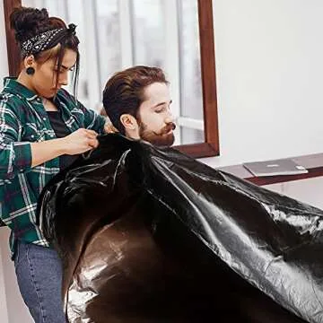 100 Disposable Waterproof Hair Dye Salon Capes - 51.2x36.2 Inch