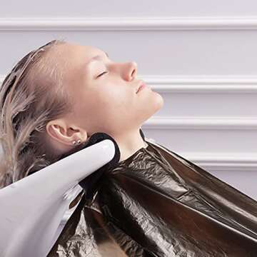 100 Disposable Waterproof Hair Dye Salon Capes - 51.2x36.2 Inch