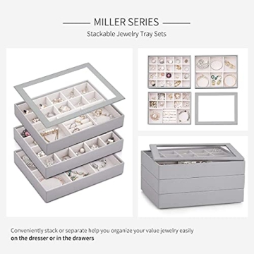 Vlando Stackable Jewelry Organizer for Stylish Storage