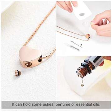 constantlife Heart-Shaped Cremation Jewelry Keepsake