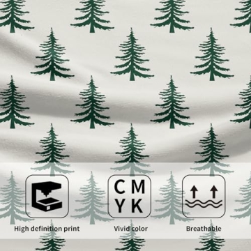 Aytipun Green Christmas Hand Towels Set of 2 for Holiday Decor