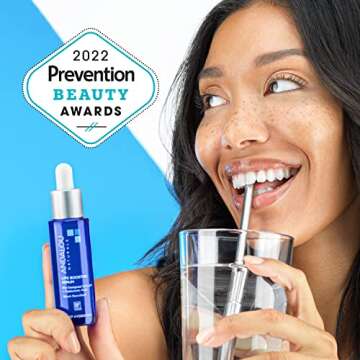 Andalou Naturals Collagen + Hyaluronic Acid Serum for Face, Deep Hydration Life Boosting Face Serum, Helps Improve Skin Elasticity, Day & Night Hydrating Serum, 1 Fl. Oz.