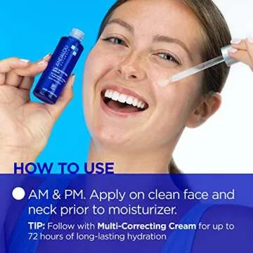 Andalou Naturals Collagen + Hyaluronic Acid Serum for Face, Deep Hydration Life Boosting Face Serum, Helps Improve Skin Elasticity, Day & Night Hydrating Serum, 1 Fl. Oz.