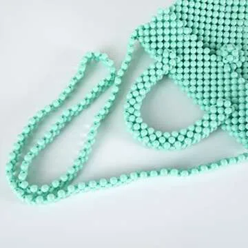 Chic Abvokury Women Acrylic Beaded Evening Clutch