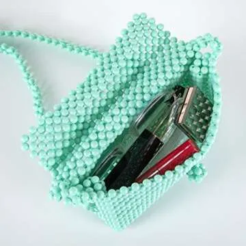 Chic Abvokury Women Acrylic Beaded Evening Clutch