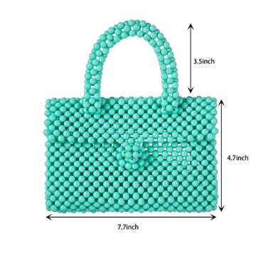 Chic Abvokury Women Acrylic Beaded Evening Clutch