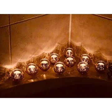 Buy Volens Gold Votive Candle Holder Set - 12 Beautiful Holders