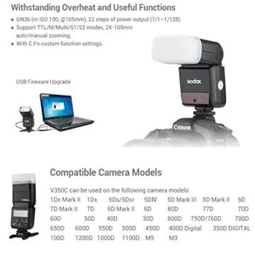 Godox V350C Flash for Canon - Compact & Versatile Flash