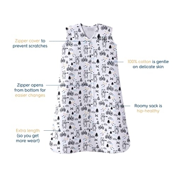 HALO SleepSack Cotton Wearable Blanket for Infants