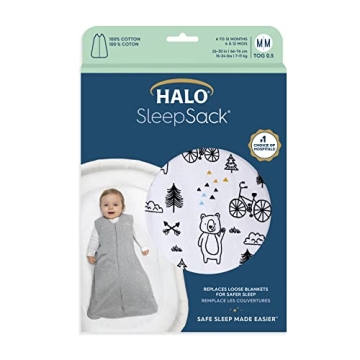 HALO SleepSack Cotton Wearable Blanket for Infants