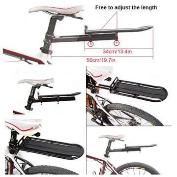 ThreeH Retractable Bike Luggage Cargo Rack for Easy Transport
