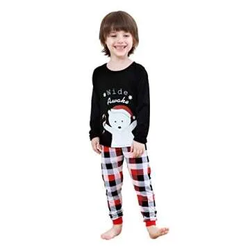 MyFav Matching Family Christmas Pajamas Set Soft Holiday Clothes Sleepwear